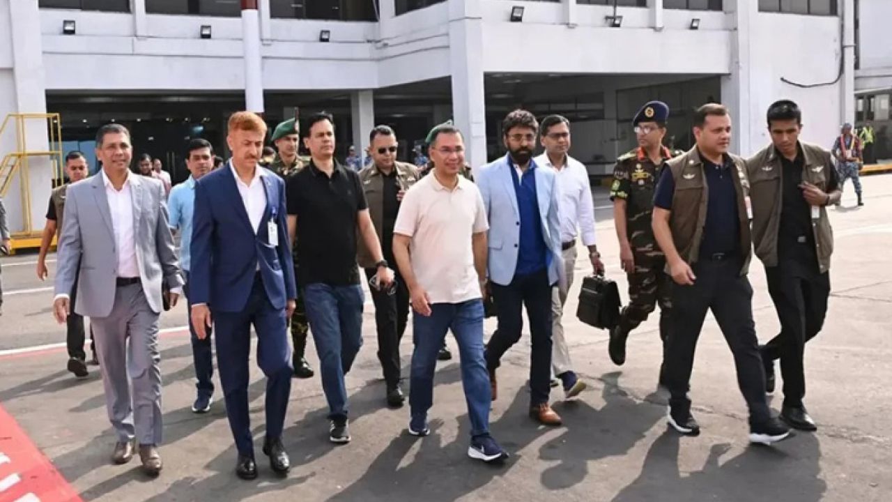 সৈয়দপুরে বিমানবন্দরে প্রধানমন্ত্রী তারেক রহমান