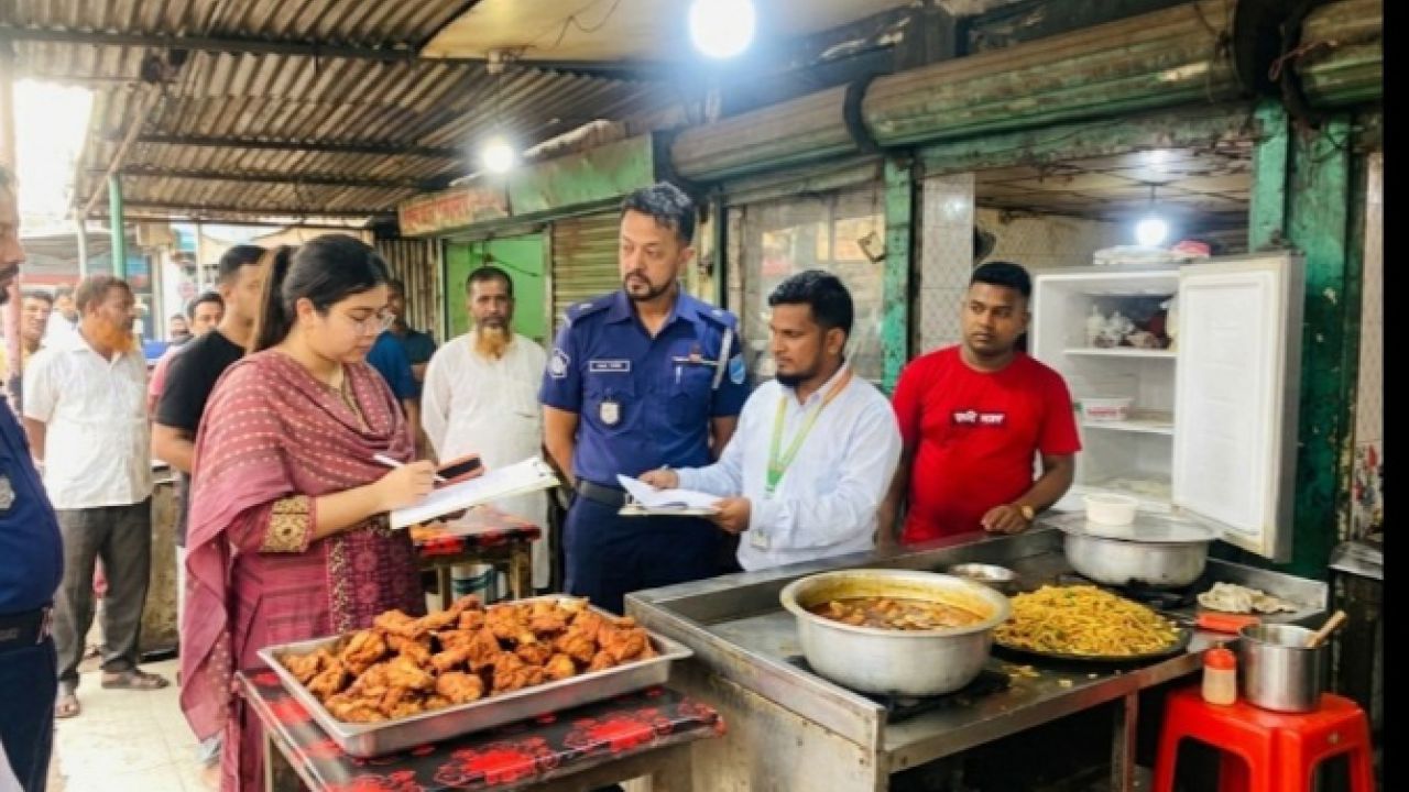 কালীগঞ্জ বাজারে ভোক্তা অধিকার আইনে অভিযান, দুই হোটেলকে জরিমানা