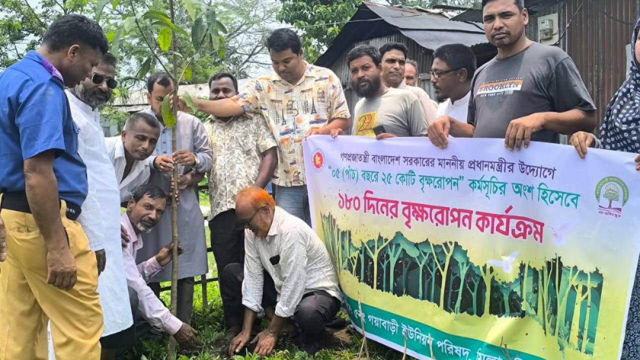 ডিমলায় ৫ বছর মেয়াদী ২৫ কোটি বৃক্ষরোপণ কর্মসূচির কার্যক্রম শুরু